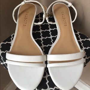 TALBOTS white sandals